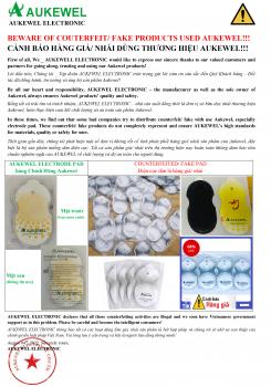 HÀNG GIẢ/ HÀNG NHÁI KÉM CHẤT LƯỢNG ẢNH HƯỞNG SỨC KHỎE NGƯỜI DÙNG