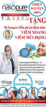 TẶNG BỘ NASOPURE MIỄN PHÍ CHO BỆNH NHÂN ĐANG ĐIỀU TRỊ VIÊM XOANG MŨI TẠI SHOWROOM 222 SƯ VẠN HẠNH P2 Q10 TP.HCM